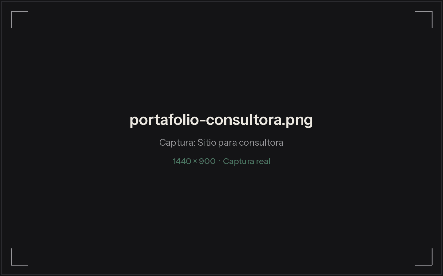 Pantalla del sitio bilingüe hecho para una consultora