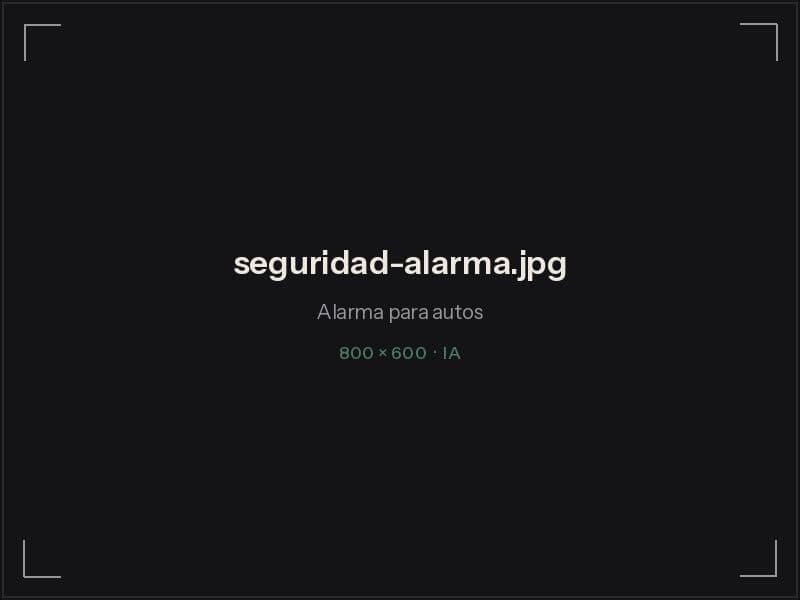 Alarma para auto con bloqueo de arranque